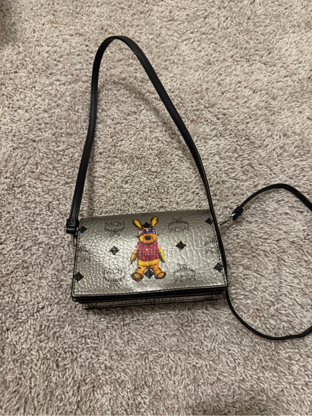 MCM Silver Crossbody bag belt bag